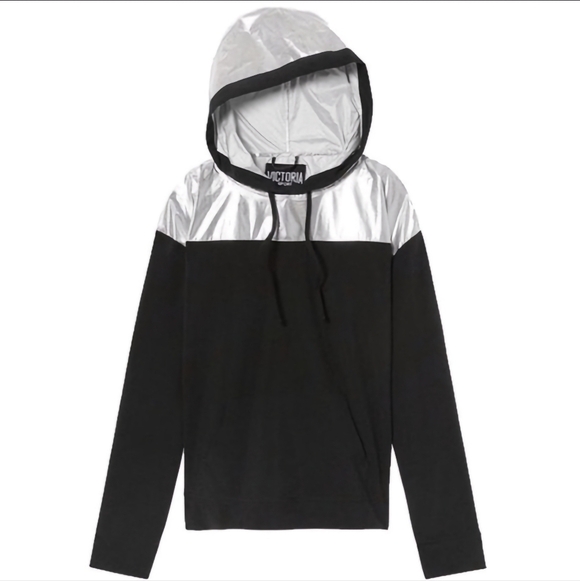 Victoria Sport Black and Reflective Anorak Pullover - Picture 1 of 7